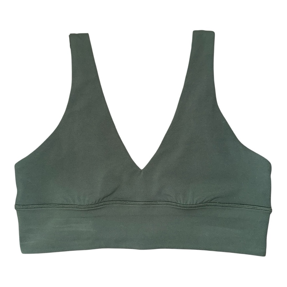 Lululemon Align V-Neck Bra *Light Support, A/B Cup, Dark Forest, Size 12 NWT - Picture 3 of 6